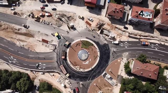 Kružni tok menja grad – staklena kupola sa satom u centru VIDEO