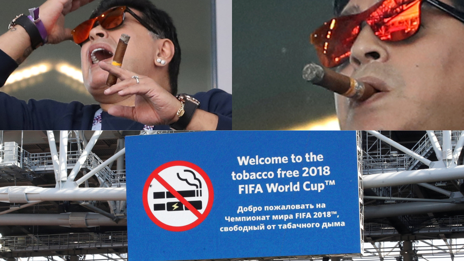 Zabrana pušenja na SP-u u Rusiji, onda se pojavio Maradona