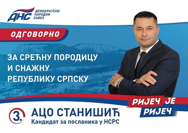 Aco Stanišić – kandidat za narodnog poslanika