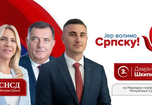 Damjan Škipina: SNSD je najbolja politička ponuda za narod Republike Srpske