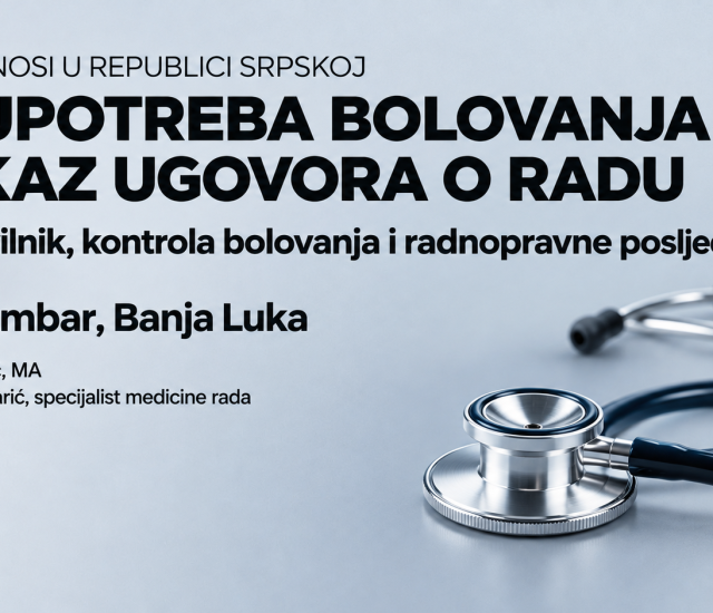 Zloupotreba bolovanja i otkaz ugovora o radu
